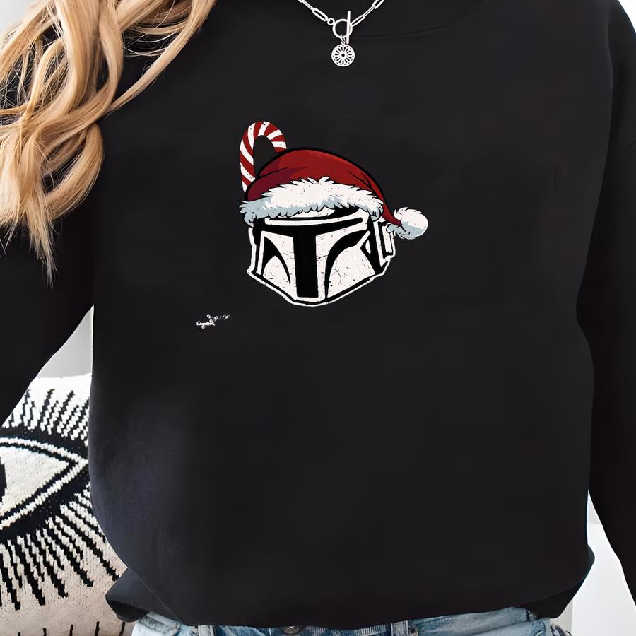 Santalorian Christmas Shirt, Christmas Shirt, Baby Yoda Shirt, Baby Yoda Christmas Tee, Baby Yoda Shirt, Mandalorian Christmas Shirt Sweatshirt