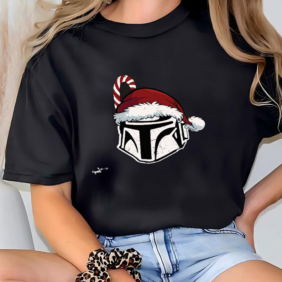 Santalorian Christmas Shirt, Christmas Shirt, Baby Yoda Shirt, Baby Yoda Christmas Tee, Baby Yoda Shirt, Mandalorian Christmas Shirt T-shirt
