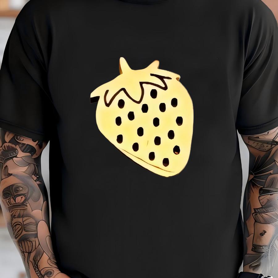 Cute Strawberry Earrings, Gold Stud Hypoallergenic Gift Idea T-shirt