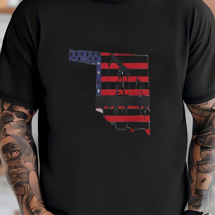 Oklahoma Oil And Gas Heavy Duty Oilfield Sweatshirt T-shirt