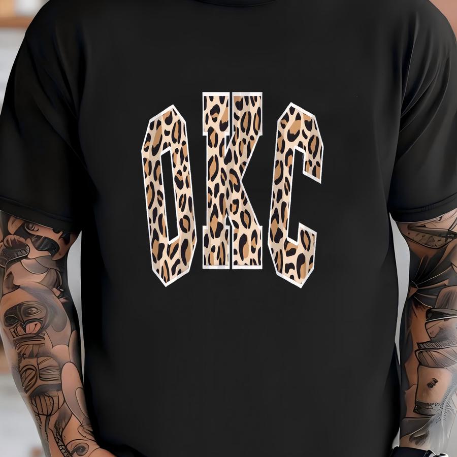 Okc Png, Okc Digital File, Cheetah Print Okc Png, Cheetah Print Okc Digital File T-shirt