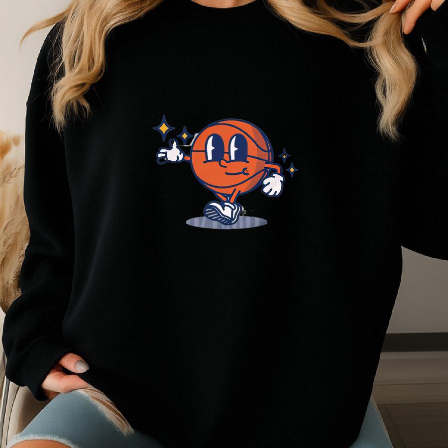 Okc Bball Character - Soft Crewneck Sweatshirt Sweatshirt