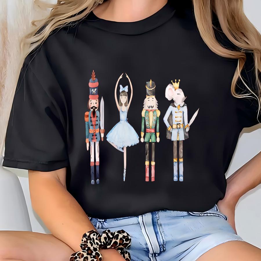 Vintage Christmas Sweatshirt, Unisex, Holiday Crewneck, Nut Cracker Inspired, Christmas Eve Sweatshirt, Holiday Gifts, Xmas Sweater T-shirt