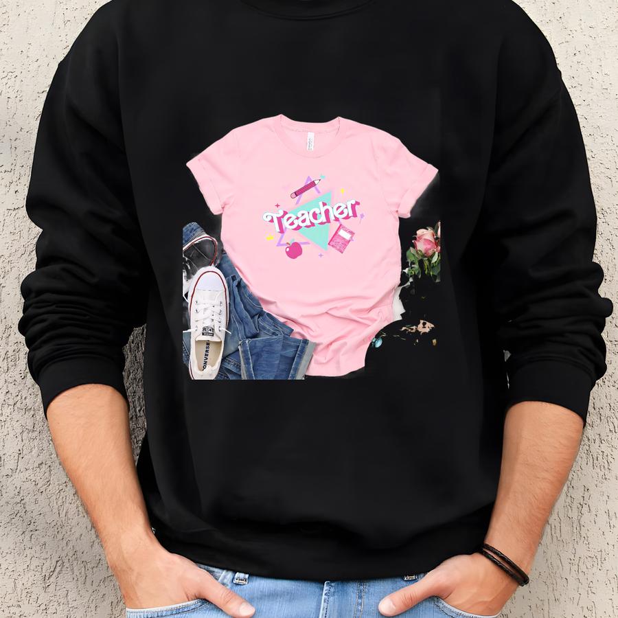 Retro Teacher Shirt 90s Theme Sweatshirt
