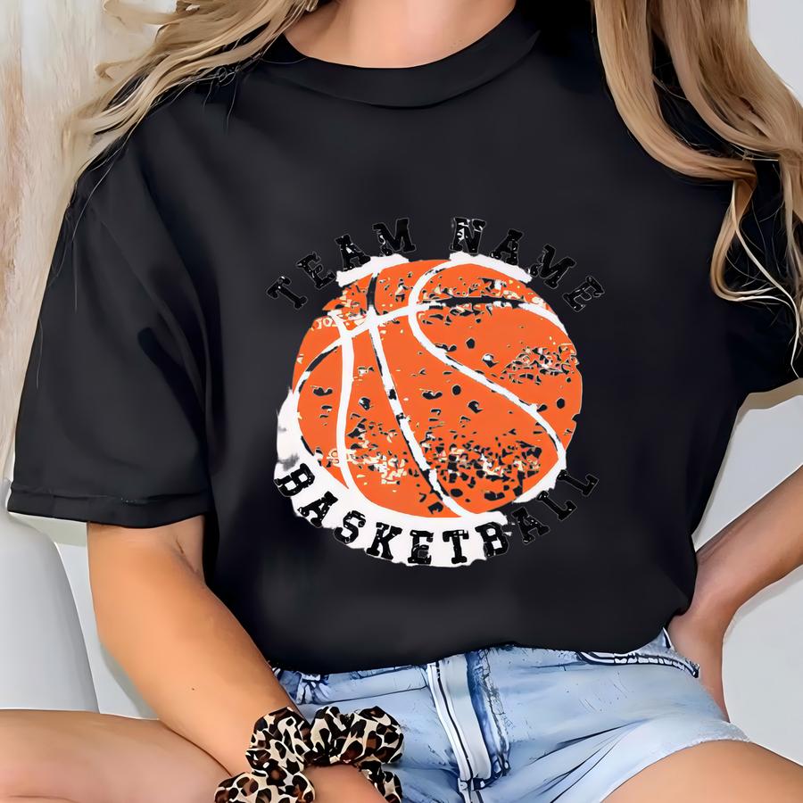 Distressed Basketball Team Name S® Brand: Sports Baby Bodysuit - Xl24803 T-shirt