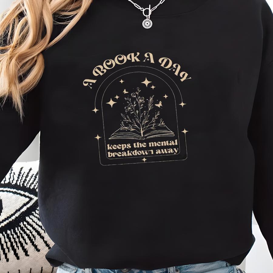 Bookish Sweatshirt, Mental Health Booktrovert Shirt, Bookish Gift, A Book A Day Sweater, Book Shirt, Book Lover Shirt, Anti Social Book Club Sweatshirt