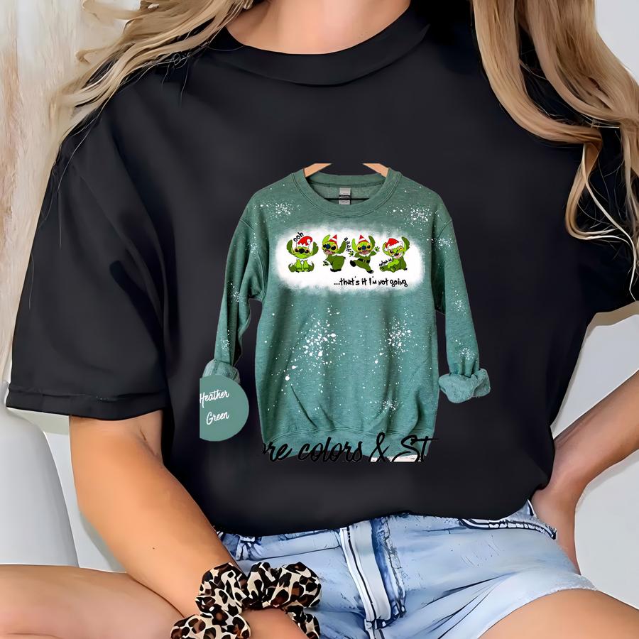 Stitch/ I’m Not Going Bleached Sweatshirt! Short Sve, Adult Unisex Fit T-shirt