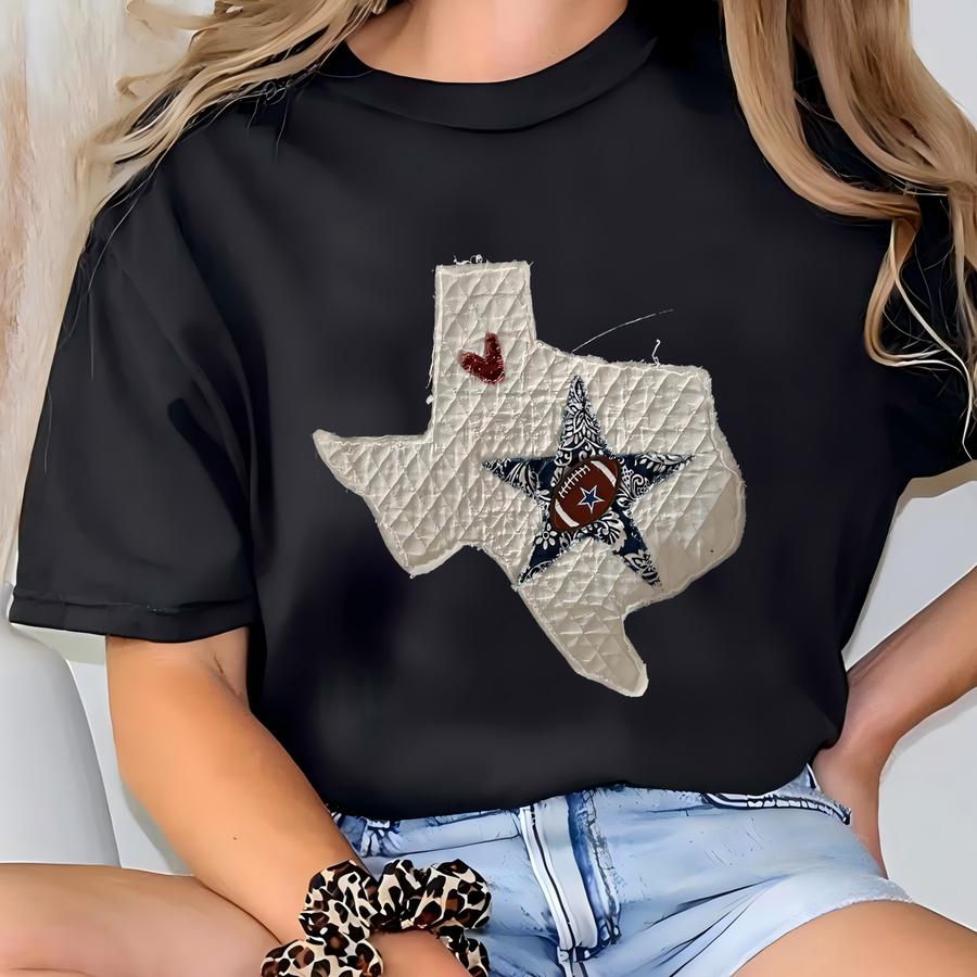 Cowboys Bling Denim Jacket: Xl Oversized Shirt T-shirt