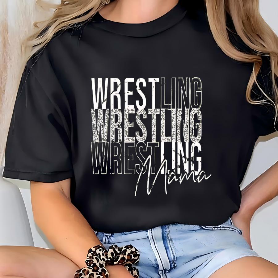Wrestling Mama Shirt, Wrestling Mom Tee, Wrestling Sweatshirt, Wrestler Mom, Gift For Mom, Mama Hoodie, Mom Gift, Mom Life T-shirt