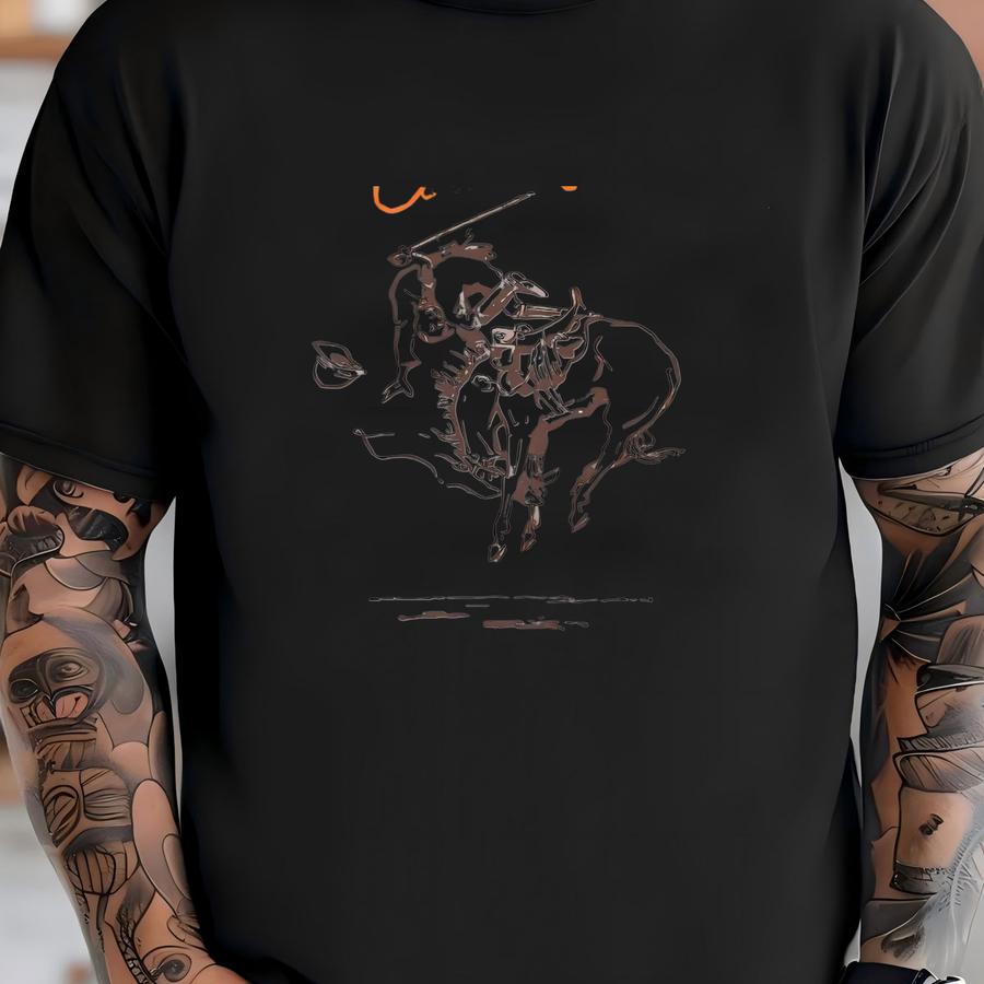 Ride'em Cowboy Tshirt With Bucking Bronc T-shirt