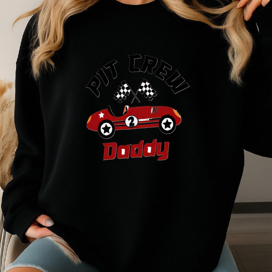 Race Birthday Shirt, Race Theme Birthday Party Shirt, Family Matching Pit Crew Shirts, Race Personalized Birthday Shirt Sweatshirt