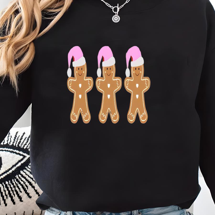 Gingerbread Man Candy Cane Sve Hoodie, Holiday Sweater, Ginger Bread Man Shirt, Candy Cane Sve Shirt, Holiday Hoodie Sweatshirt