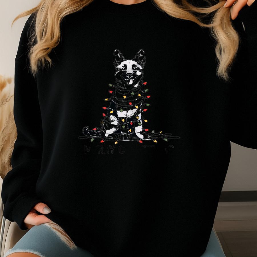 German Shepherd Tee. Dog Lover Shirt. Pet Owner Gift. Shepherd Xmas Tee. Dog Christmas Shirt. Holiday Dog Gift. Shepherd Fan Gift #fc1004 Sweatshirt