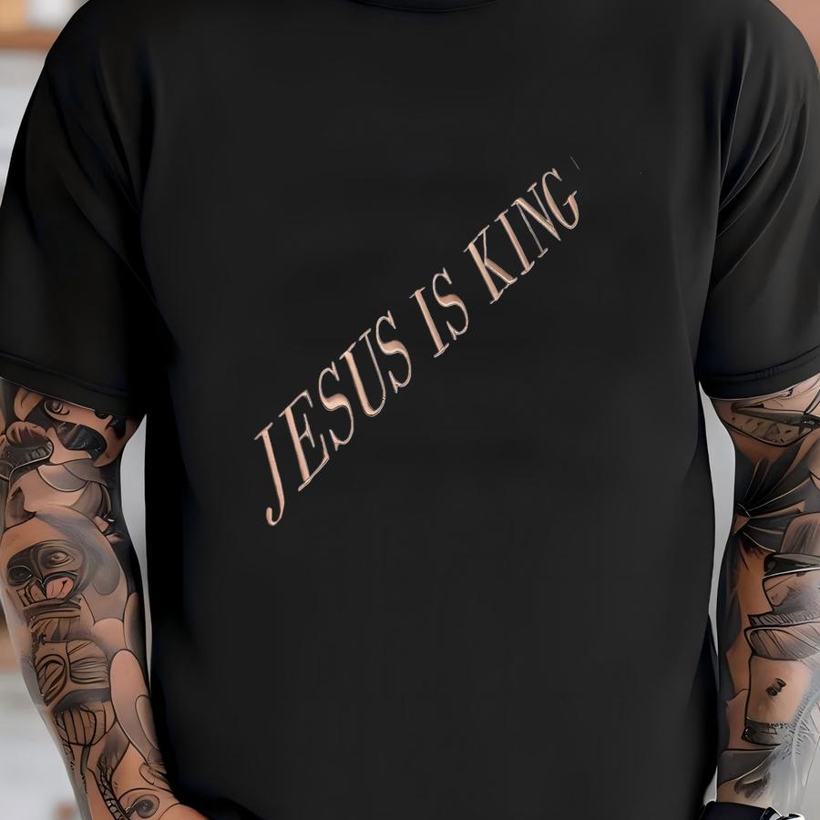 Jesus Is King Sweatshirt: Unisex Christian Apparel T-shirt