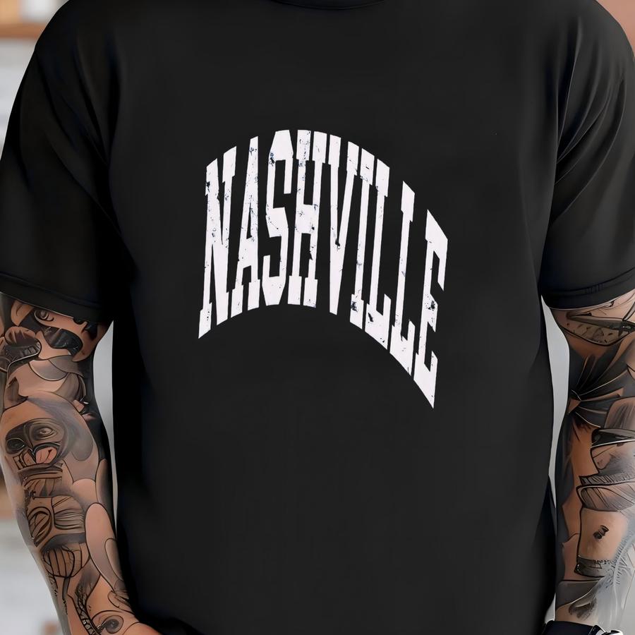 Nashville ® Sweatshirt Distressed Vintage Nashville Sweatshirt Bachelorette Merch Nashville Girls Trip Premium Sweatshirt T-shirt