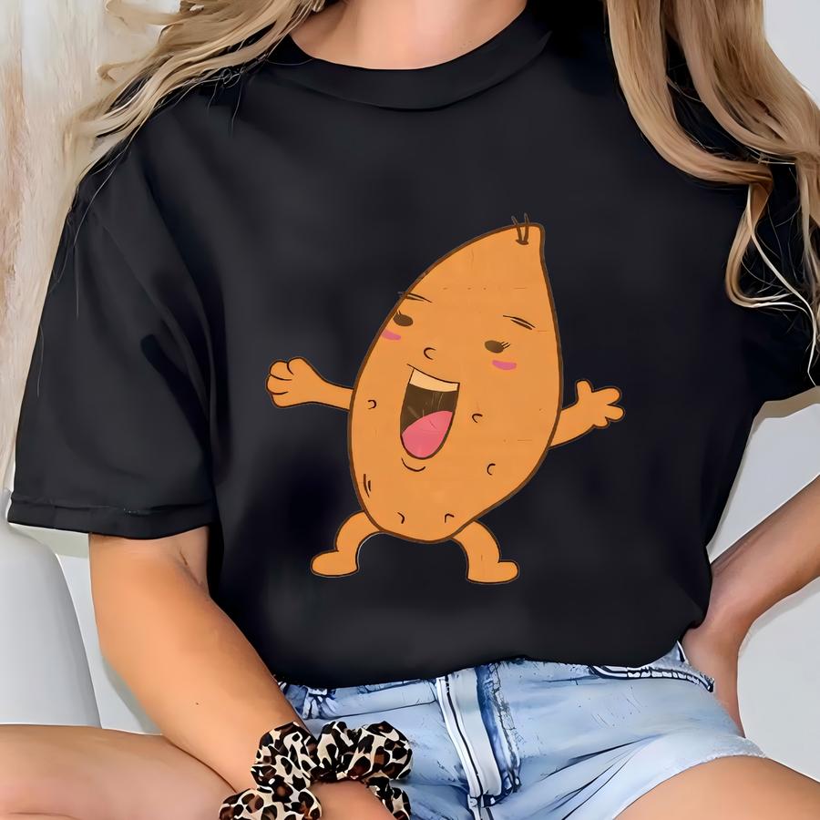 She's My Sweet Potato, I Yam. Funny Thanksgiving Hoodie Saying Graphics. 2 Separate Png Files, Holiday Humor, His Hers Couple Designs T-shirt