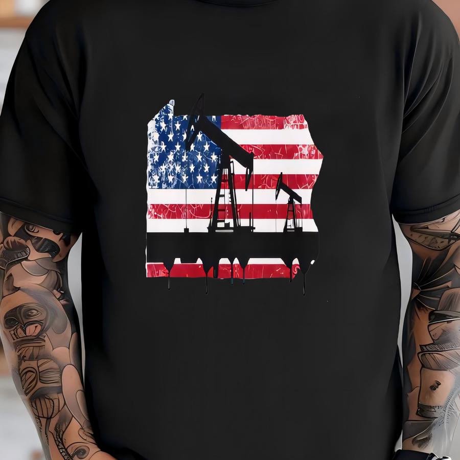 Pennsylvania Oil And Gas Heavy Duty Oilfield Sweatshirt T-shirt