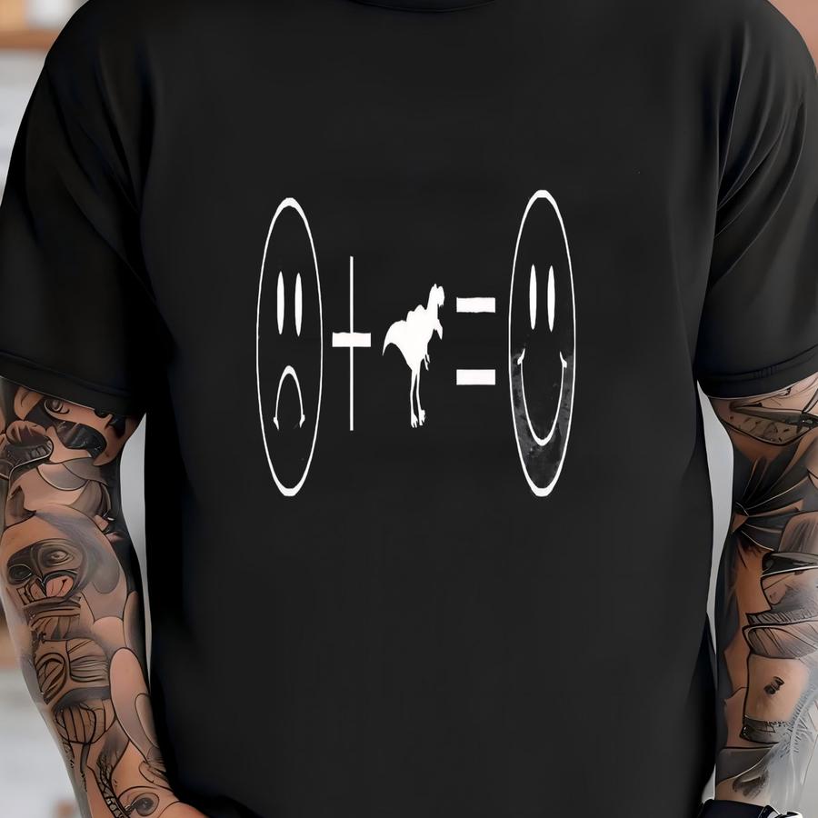 T-rex Loving Frowny To Face Shirt, Comfy With Simplistic Design For Dinosaur Enthusiasts, Simple Gift, Face, Men Or Women T-shirt