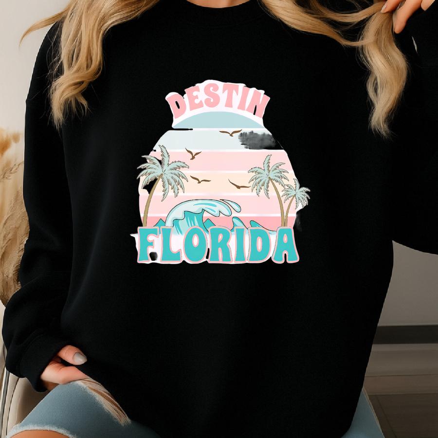 Destin Florida Ultra Cotton Long Sve Tee Sweatshirt