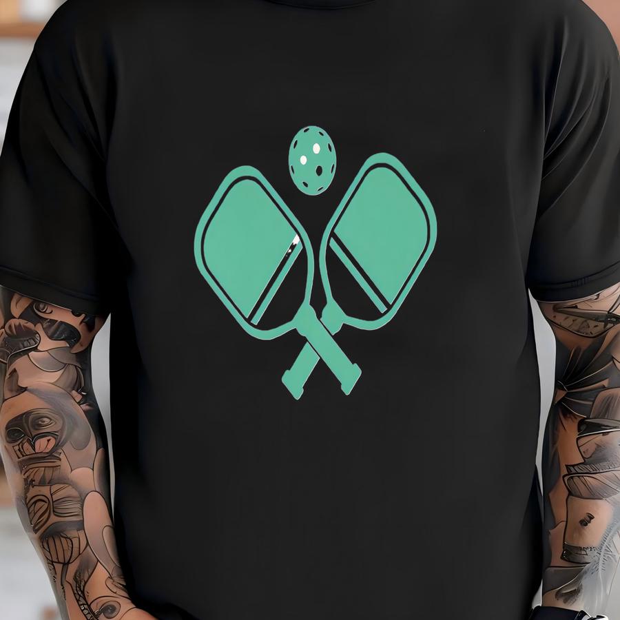 Pickleball ® Sweatshirt Faded Vintage Aesthetic Pickleballer Gift Garment-dyed Minimalist Unisex Premium Crewneck T-shirt