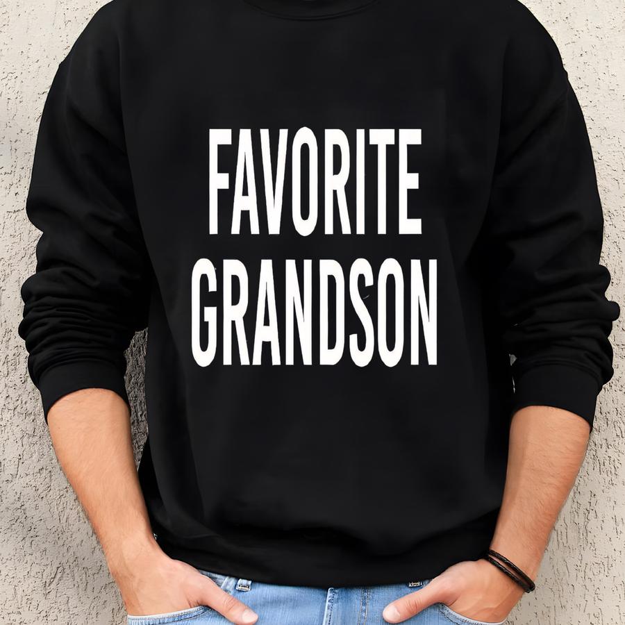Favorite Grandson Shirt, Gift For Grandson, Grandma's Favorite Grandchild, Favorite Child Shirt, Best Grandson Tee, Family Reunion Shirt Sweatshirt