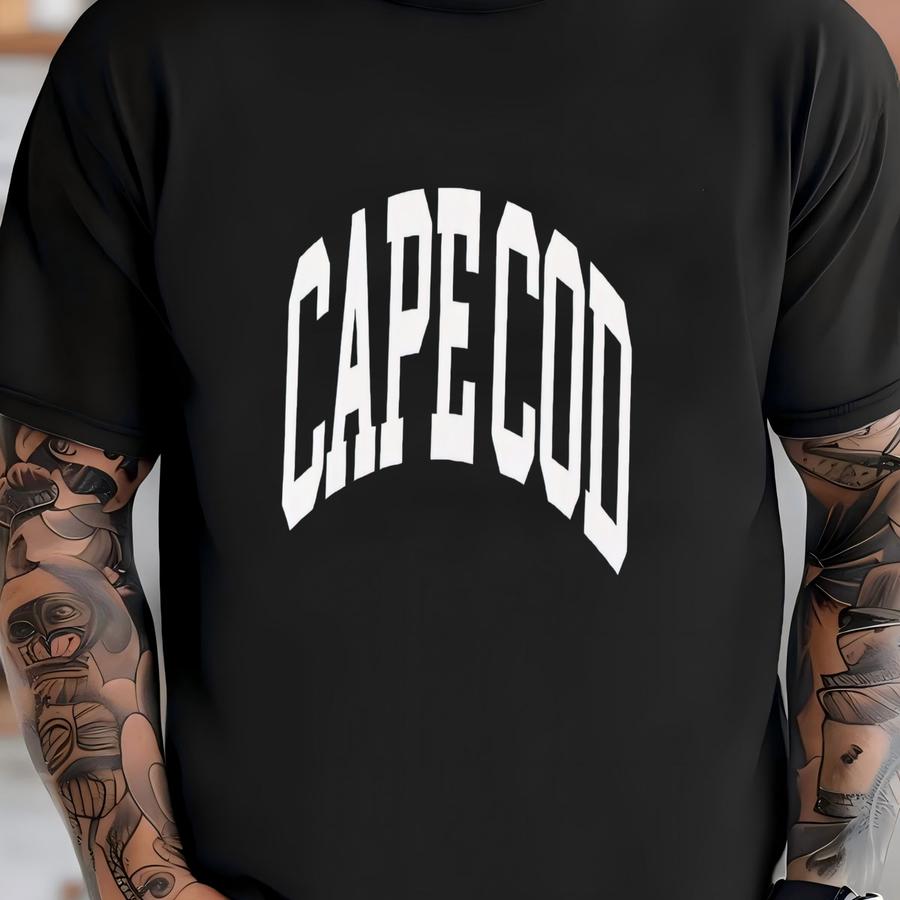 Cape Cod ® Sweatshirt Faded Vintage Aesthetic Cape Cod Massachusetts Unisex Garment-dyed Minimalist Crewneck T-shirt