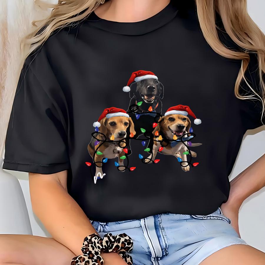 Christmas Dog Shirt, Custom Christmas Dog Shirt, Personalized Christmas Shirt, Custom Pet Gifts, Custom Pet Shirt, Custom Christmas Shirt T-shirt