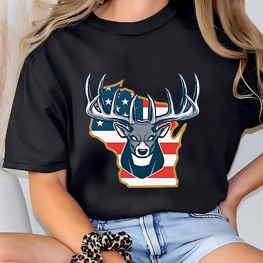 - Usa Deer Hunting Shirt, Men's Whitetail Buck Apparel, Women's Hunting Tshirt, Gifts For Hunters, Gifts For Dad And Husband, T-shirt