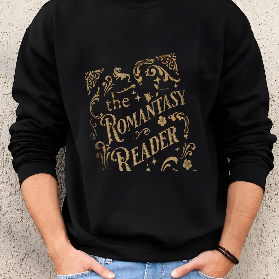 Romantasy Reader Shirt, Bookish Merch Sweatshirt, Dark Romance Tee, Book Club, Gift For Reader, Fantasy Book Cover Shirt, ® Sweatshirt