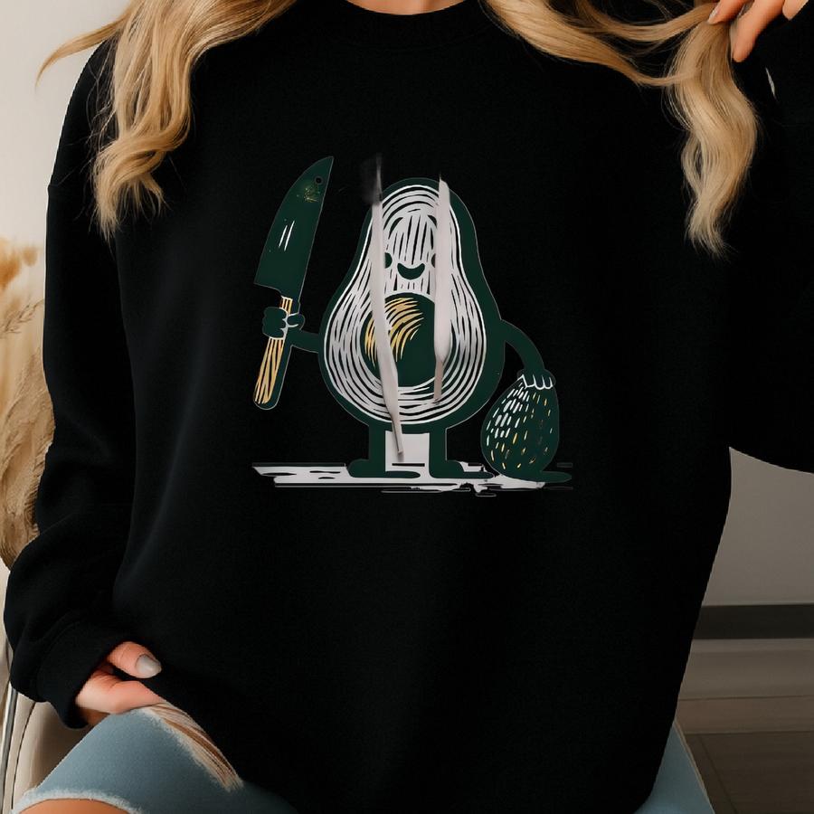 Avocado Hoodie. Avocado Gift. Avocado Sweatshirt. Funny Avocado. Vegan Hoodie. Vegan Gift. Fruit Hoodie. Fruit Gift. Quirky Hoodie Sweatshirt
