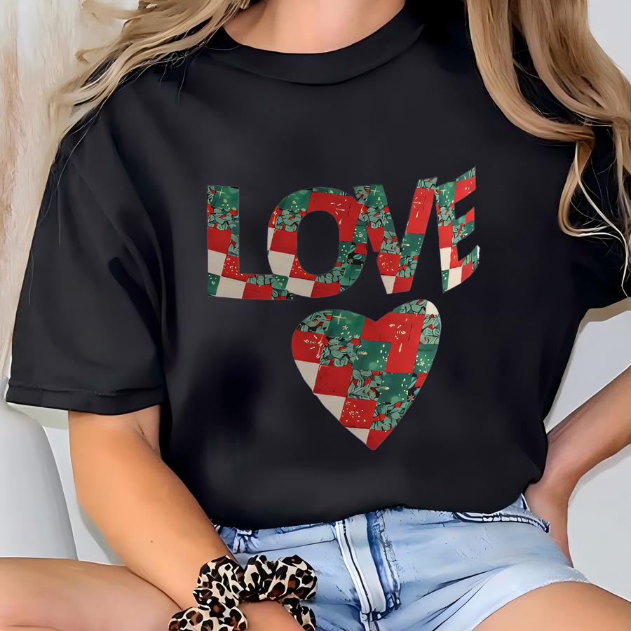 Beautiful Heart Ceramic Coffee Mug – 11oz Two Tone Handle Love Mug For St Valentine Quilt Letters T-shirt
