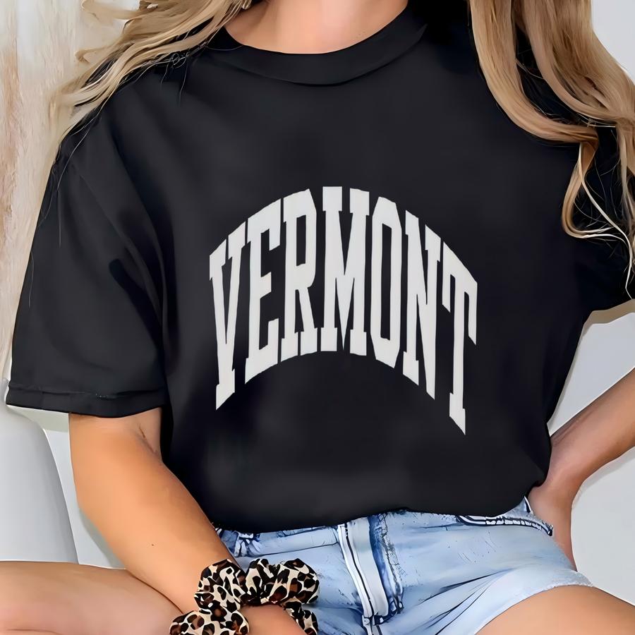 Vermont Sweatshirt Vermont Gifts Varsity Sweatshirt Hiking Sweater Mountain Sweatshirt Vermont Hoodie State Sweatshirt Vermont Crewneck T-shirt