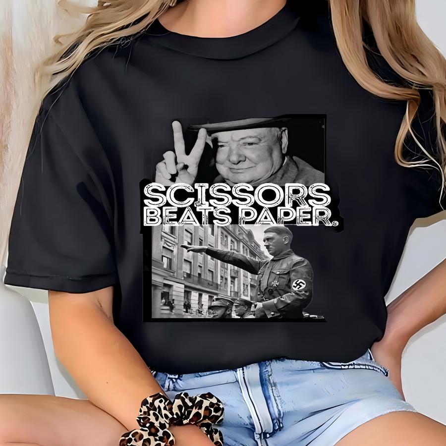 Scissors Paper Sticker, World War Ii, History Fans, History Teachers T-shirt