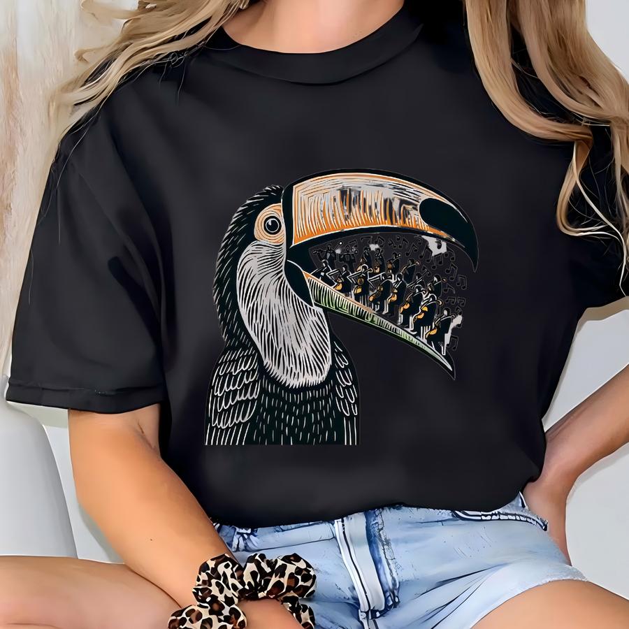 Toucan Sweater. Toucan Gift. Orchestra Sweater. Music Lover Gift. Bird Lover Gift. Toucan Enthusiast. Bird Orchestra. Symphonic Bird T-shirt