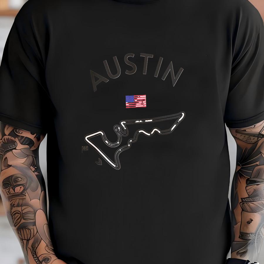 Circuit Of Americas Austin Race Track F1 Inspired Sweater Formula One Races Usa Grand Prix Crew Formula 1 Racetrack Formula One Sweatshirt T-shirt