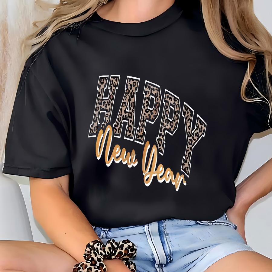Happy New Year Shirt, New Year Gift, New Year Party Shirt, Gift For New Year, Merry Christmas Shirt, Girls New Year Shirt, Holiday Shirt T-shirt