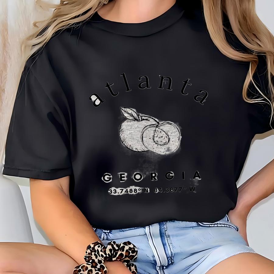 Atlanta Sweatshirt, Atlanta Crewneck, Atlanta Gifts, Atlanta Georgia Shirts For Women, Atlanta Ga, Atlanta Peach Shirt, Atlanta Sweater T-shirt