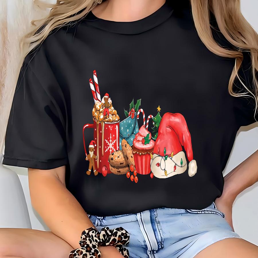 Christmas Coffee Treats Sweatshirt: Holiday Sweater T-shirt