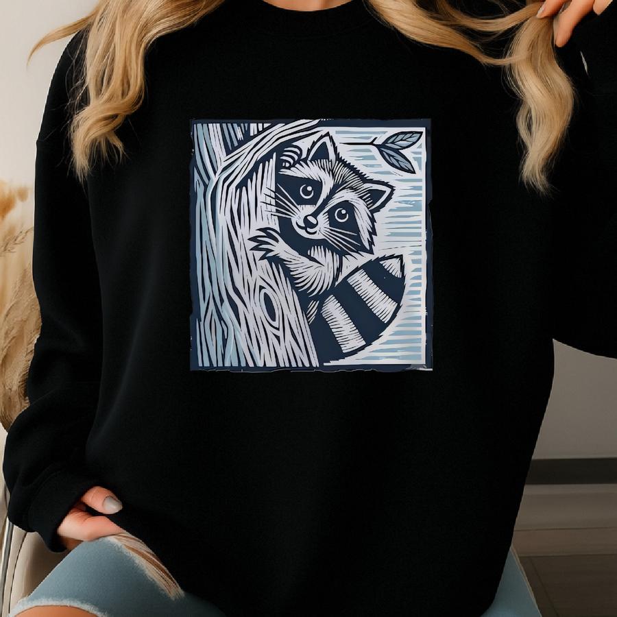 Raccoon Shirt. Animal Tee. Forest Animal Tee. Raccoon Lover Tee. Nature Shirt. Cute Animal Shirt. Woodland Shirt. Raccoon Gift Tee Sweatshirt