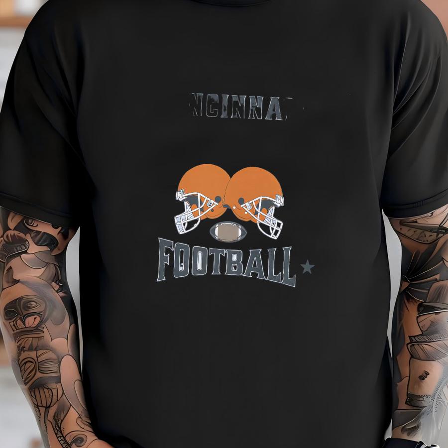 Cincinnati Game Day Retro Football Sweatshirt, Vintage Cincy Shirt, Fan Gifts, Cute Womens Tshirt, , Cincy Shirt T-shirt