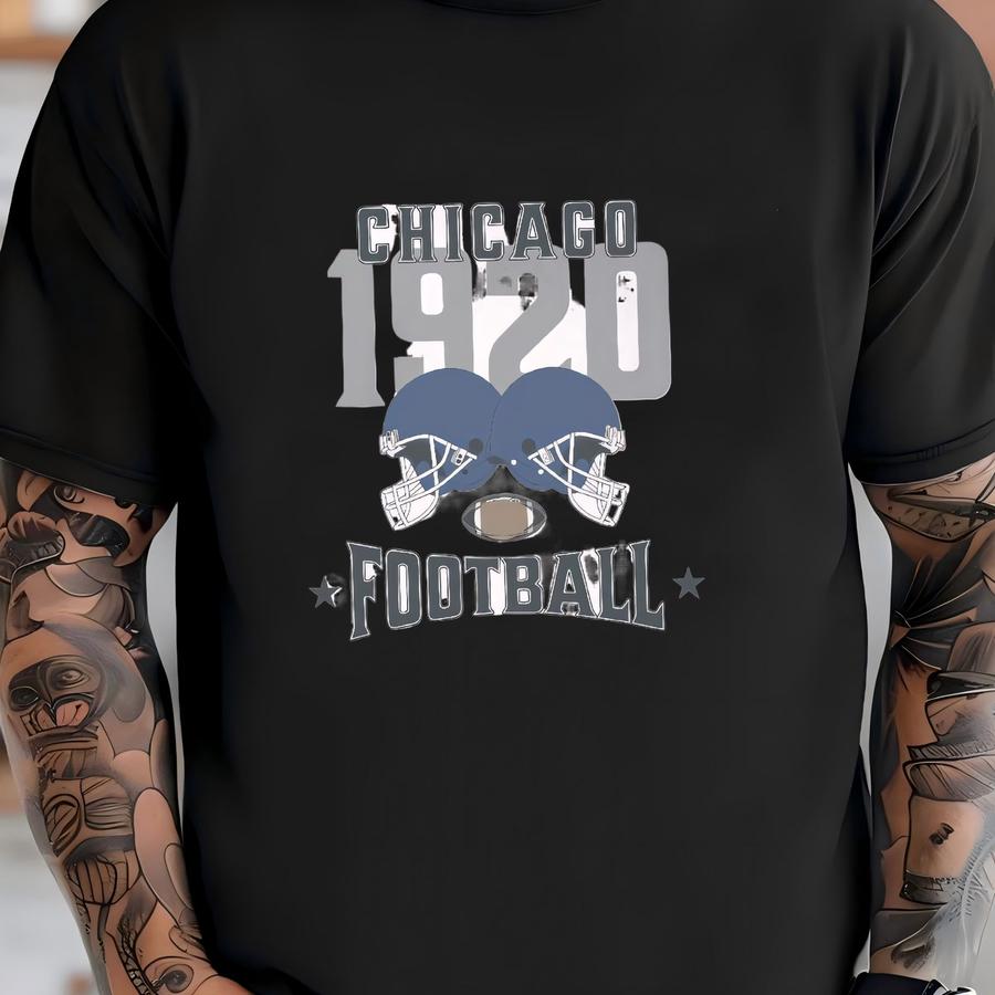 Chicago Vintage Game Day Sweatshirt, Chicago Football Crewneck, Bears Fan Gift, Cute Womens Chicago Shirt, Retro Graphic Shirt T-shirt
