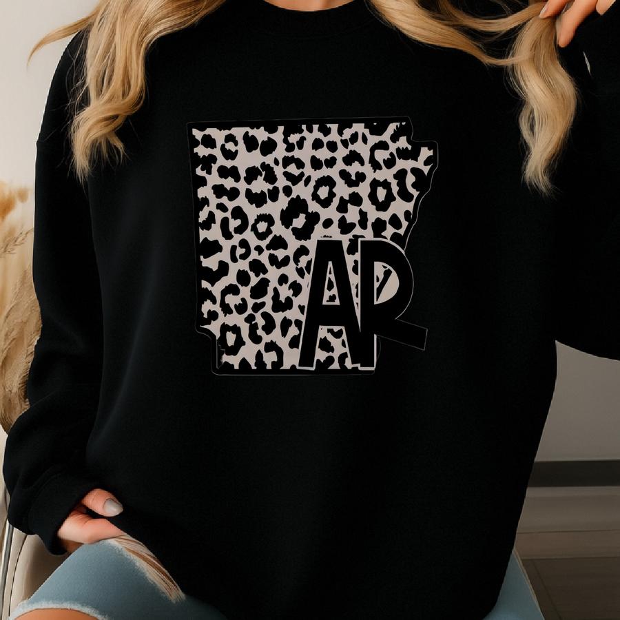 Arkansas Leopard Sweatshirt Sweatshirt