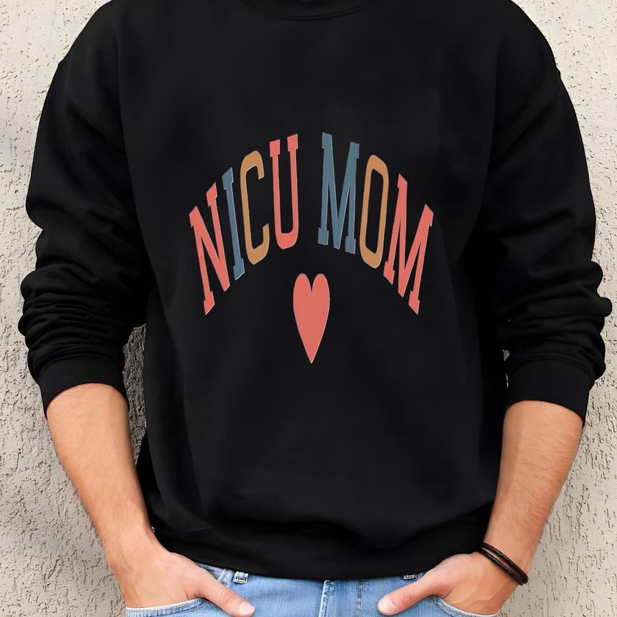 Nicu Mom Sweatshirt, Personalized Nicu Mom Shirt, Nicu Parent Gift, Nicu Mom Care Package Gift, Gift For Preemie Parents, Twin Mom Gift Sweatshirt