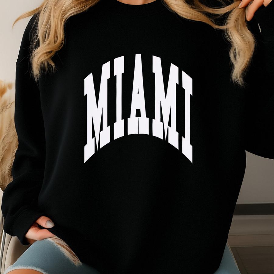 Miami Tshirt, Miami Gifts, Miami Graphic Tee Sweatshirt