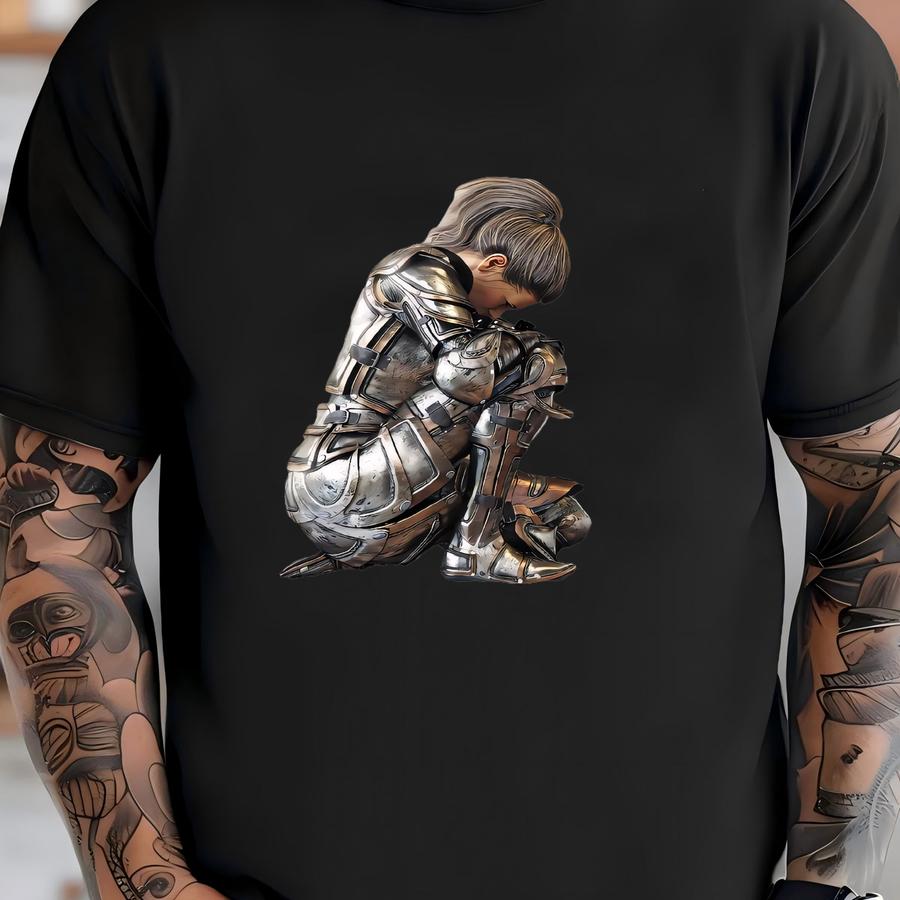 Messiah Warrior Dtf Transfer: Inspiring Faith Heat Transfer T-shirt