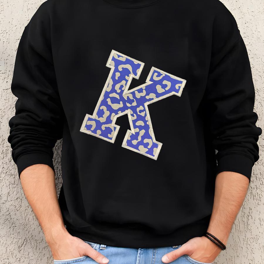 Blue Leopard  Sweatshirt