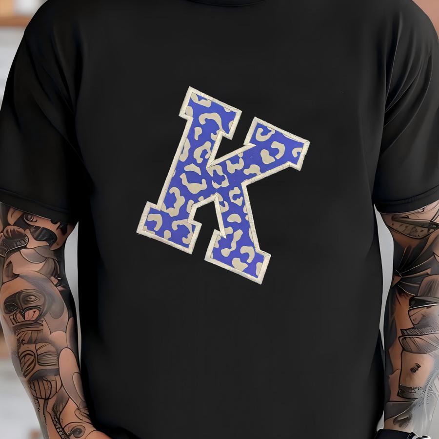 Blue Leopard  T-shirt