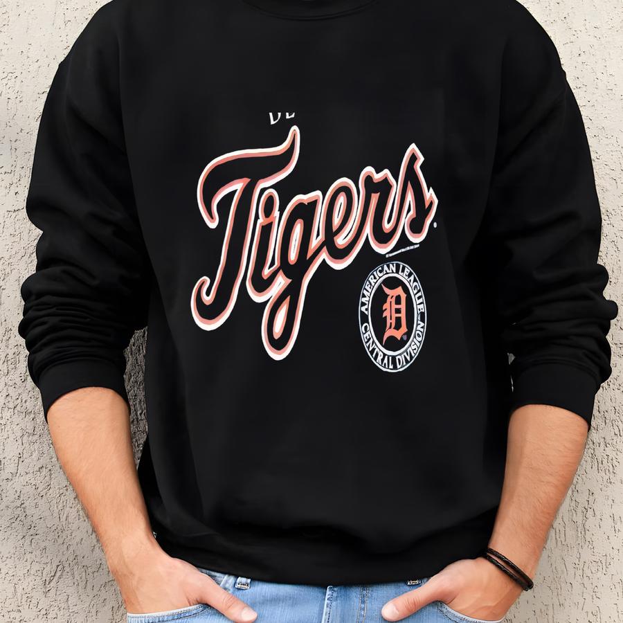 Vintage 2004 Blue Sport Mlb Detroit Tigers Baseball T Shirt Adult L Nice Sweatshirt
