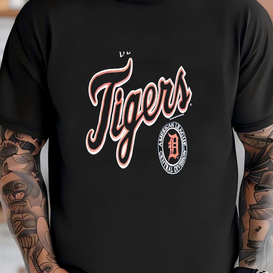 Vintage 2004 Blue Sport Mlb Detroit Tigers Baseball T Shirt Adult L Nice T-shirt