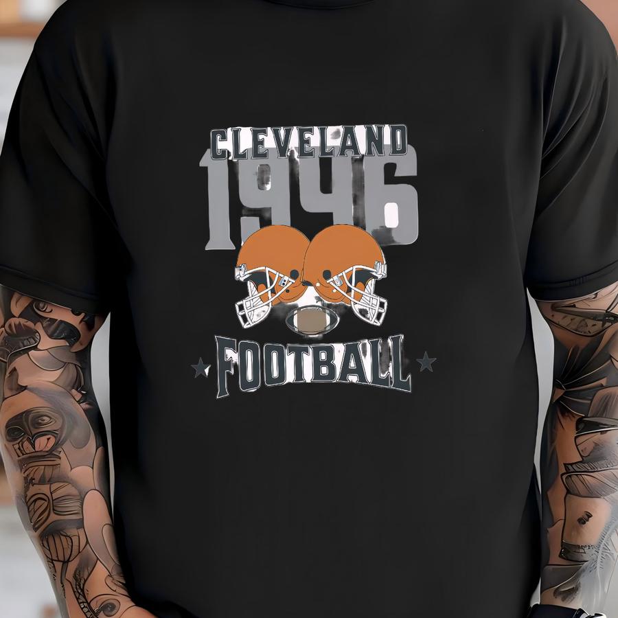 Cleveland Vintage Style Football Sweatshirt Crewneck, Cleveland Retro Shirt, Cute Womens Shirt, Browns Fan Gift, Cleveland Browns Sweatshirt T-shirt